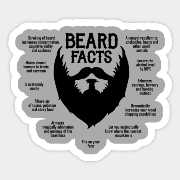 Beard Sticker by AlanAPelt